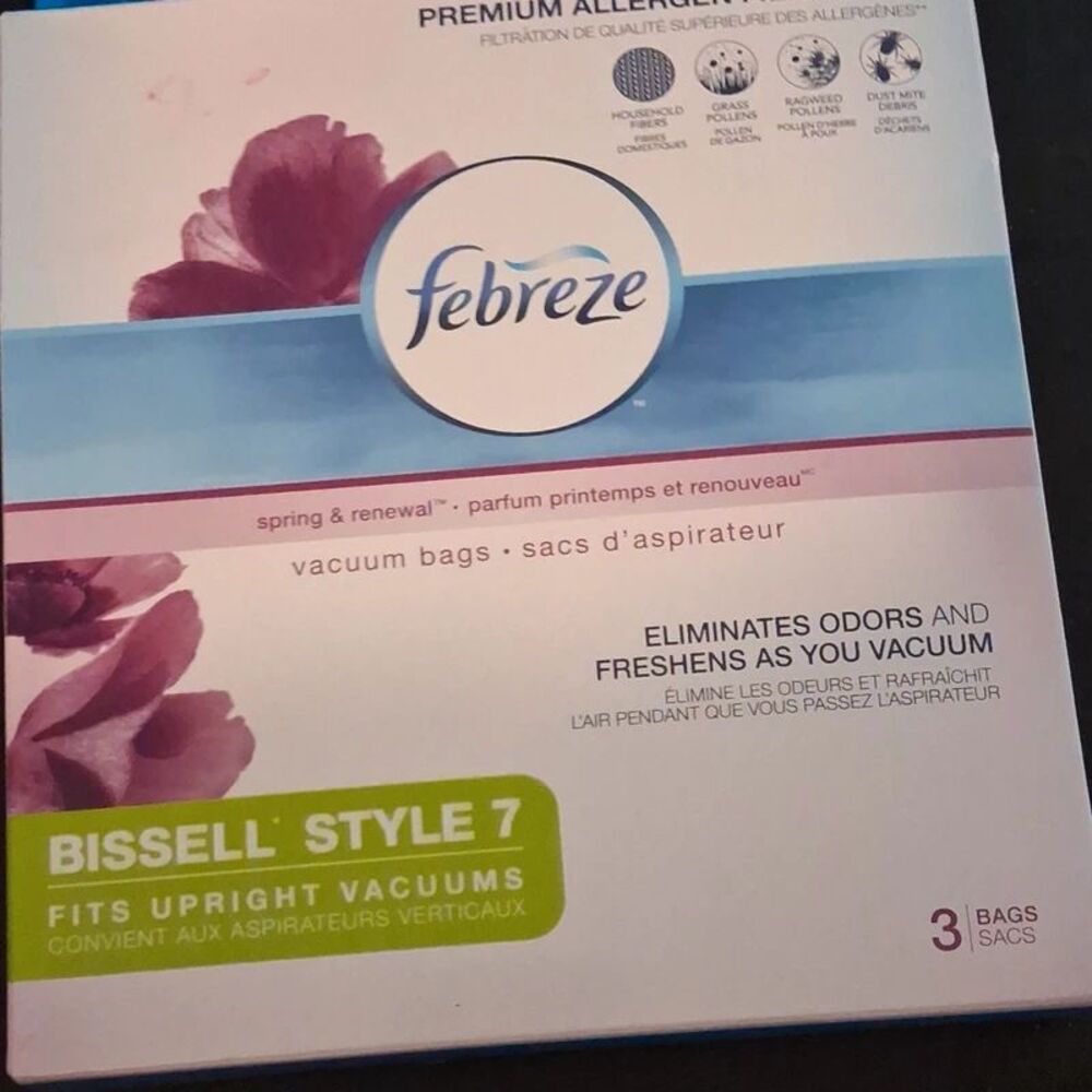 Febreze Bissell Style 7 Vacuum Bags – Spring & Renewal Scent – 3 Pack